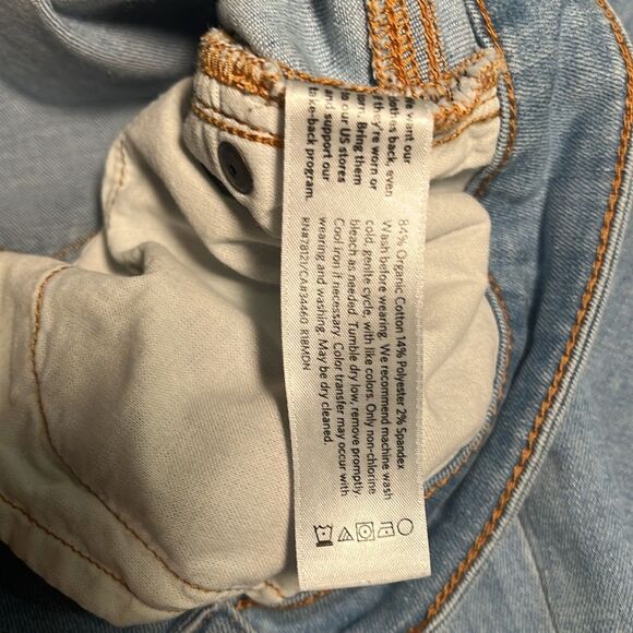 Eileen Fisher Blue Straight Leg Jeans - Picture 5 of 8